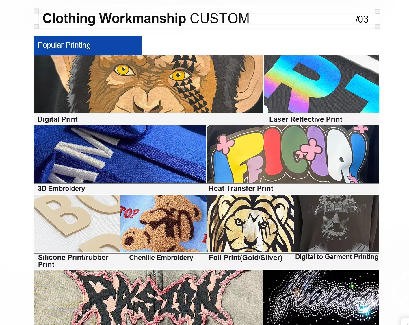 Printing examples